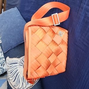 Orange Selt Belt Crossbody Bag